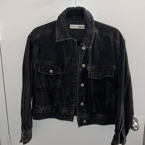 Topshop Black Denim Jacket